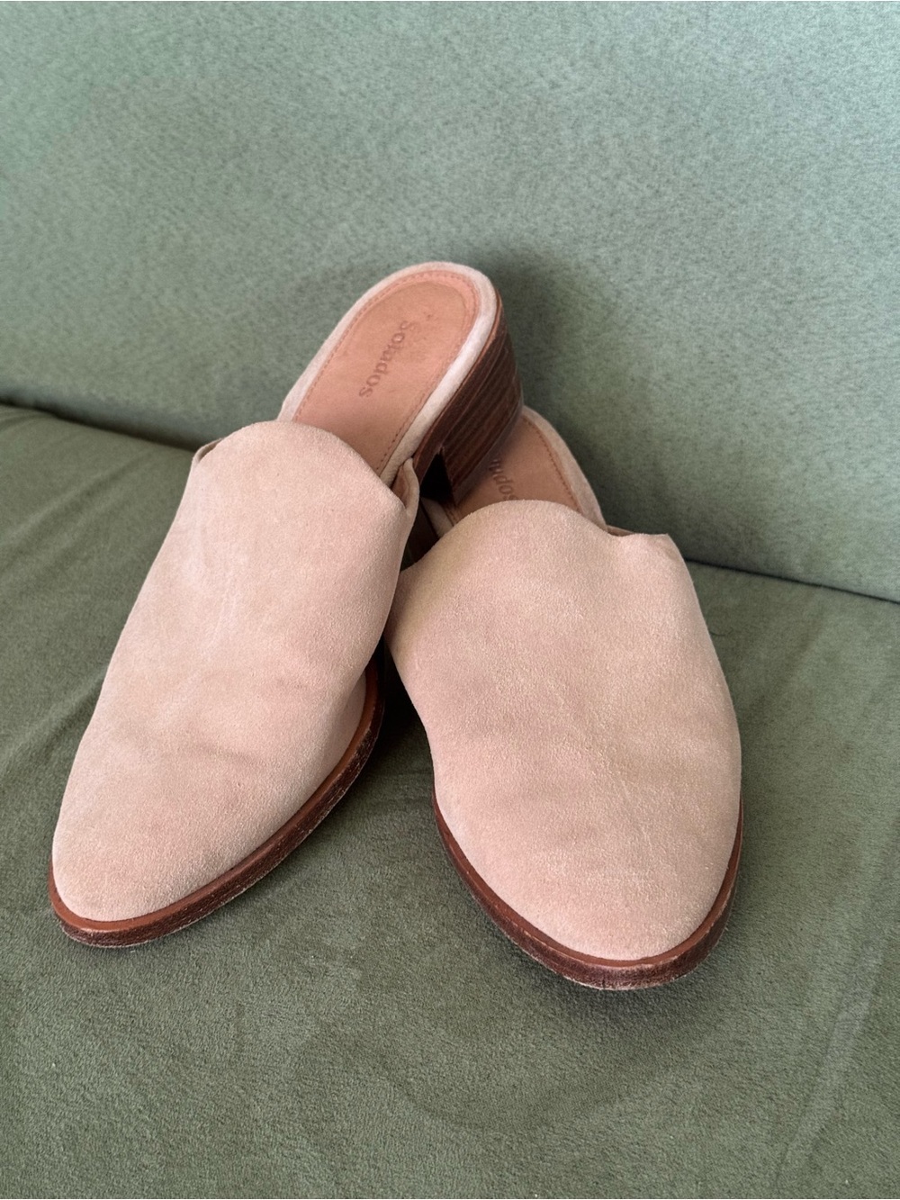 Soludos Venetian Mule Suede Sand - 8